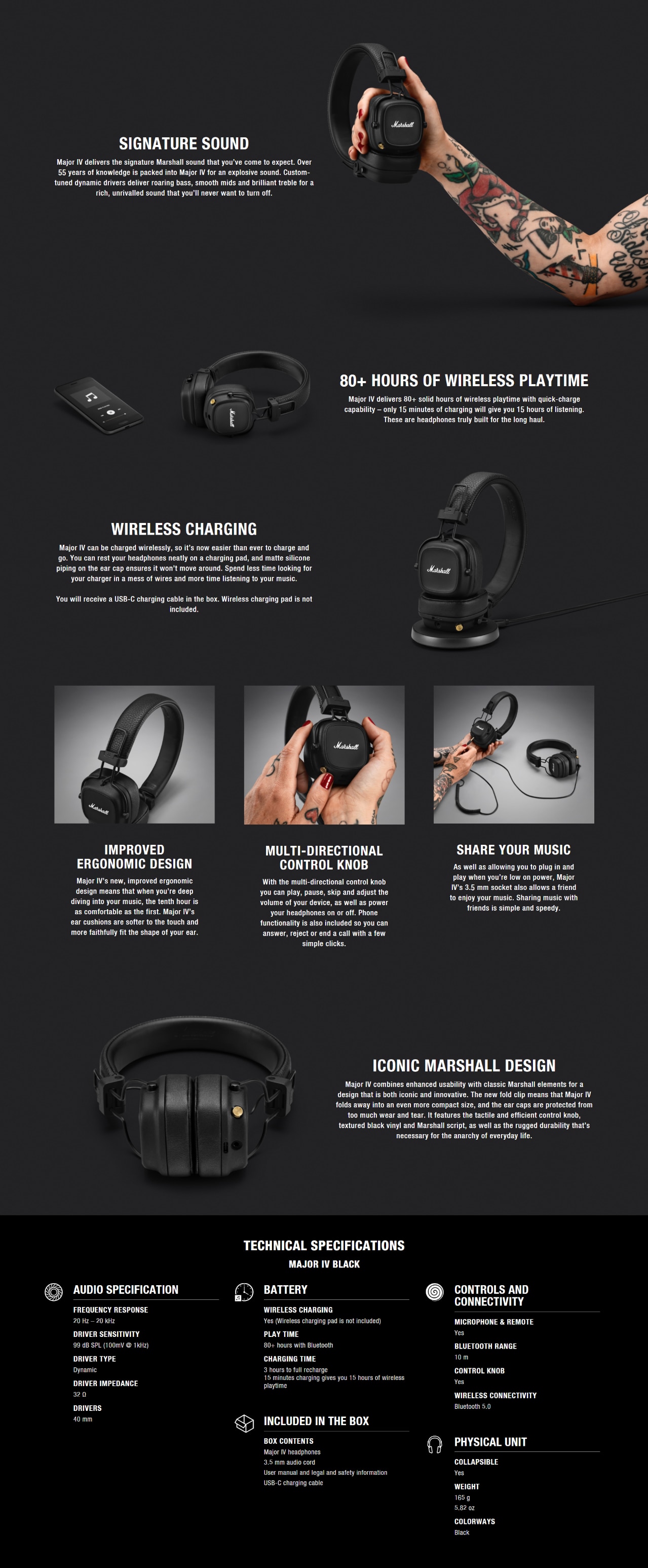 Marshall Major IV Headphone | FORTRESS